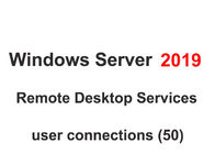 50 USER Windows Server 2019 Remote Desktop Services 512 MB Min RAM