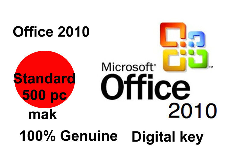 100% Genuine Microsoft Office 2010 Key Code 500 PC 32 64 Bit Multi Language