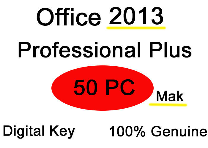 Software Office Professional Plus 2013 Mak 50user Keys Delivery Quick  Quality Assurance