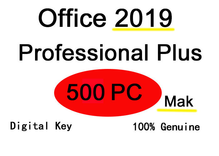 Office 2019 Professional Plus 500 PC License Official Download 32/64 Bit Mak