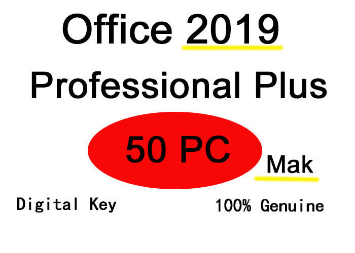 50 Pc Office 2019 Professional Plus Product Key 50 User Multilingual Version