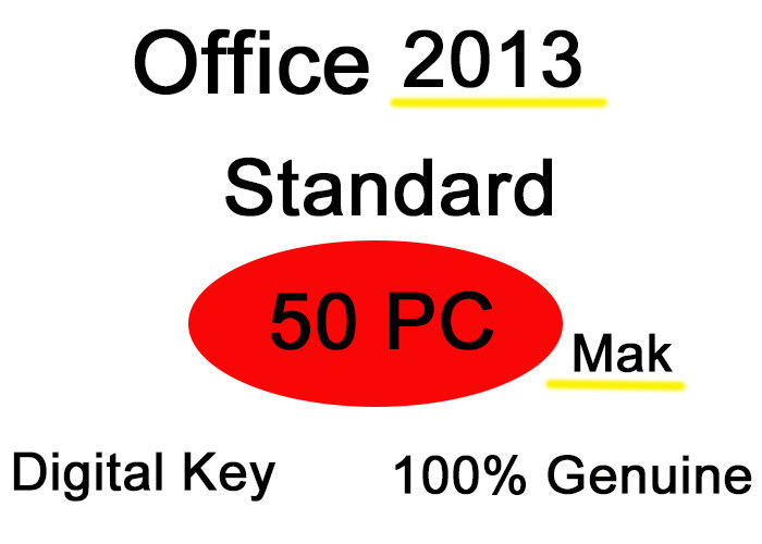 Software Office Standard 2013 Mak 50pc Retail Keys Delivery Quick  Quality Assurance
