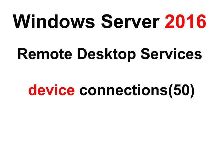 Full Version Windows Server 2016 Remote Desktop Services RDP CALs MPN
