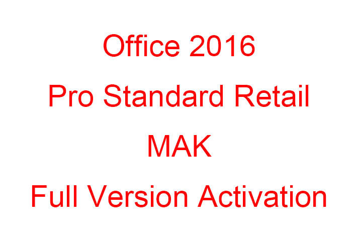 50PC Microsoft Office 2016 Key Code , Genuine Product Code Office 2016 Pro