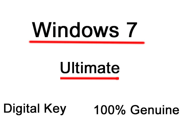 Ultimate Microsoft Windows 7 License Key Original Digital 32/64 Bits