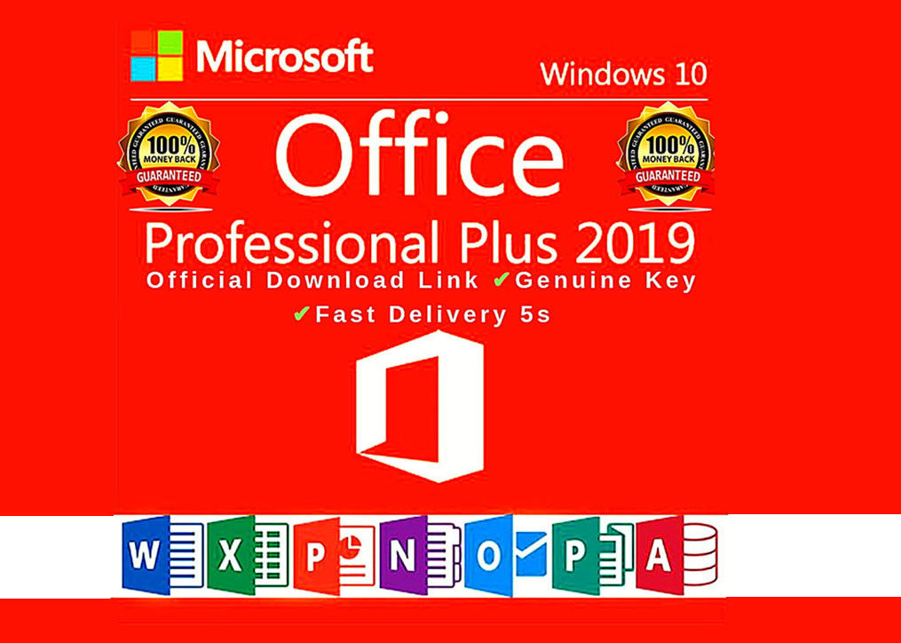 Retail Unbind 1 PC Microsoft Office 2019 Pro Plus