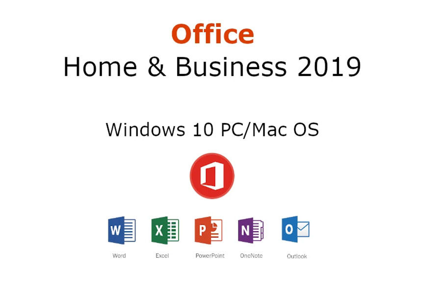 PC Mac 1 User Microsoft Office 2019 Home Business