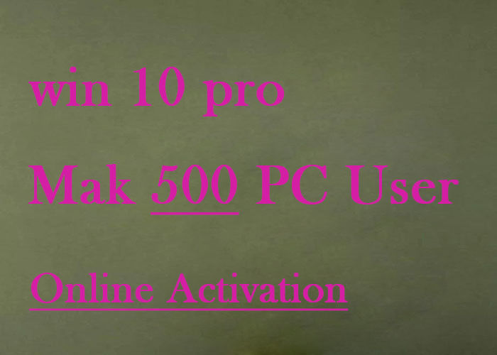Full Version MS Windows 10 Mak Volume License Key Code 500 User
