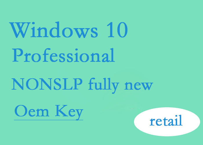 Fully New NONSLP Microsoft Windows 10 Professional Oem Key License Code